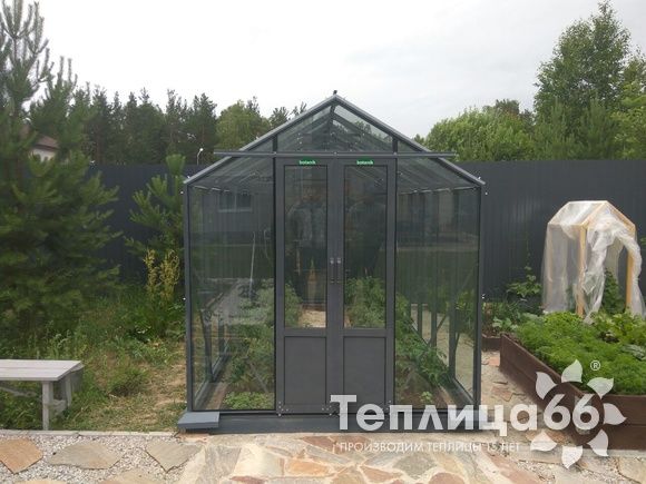 Теплица botanik mini, ширина 2,1 метра под стекло